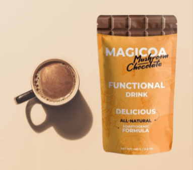 Magicoa to napój odchudzający na bazie grzybów i czekolady